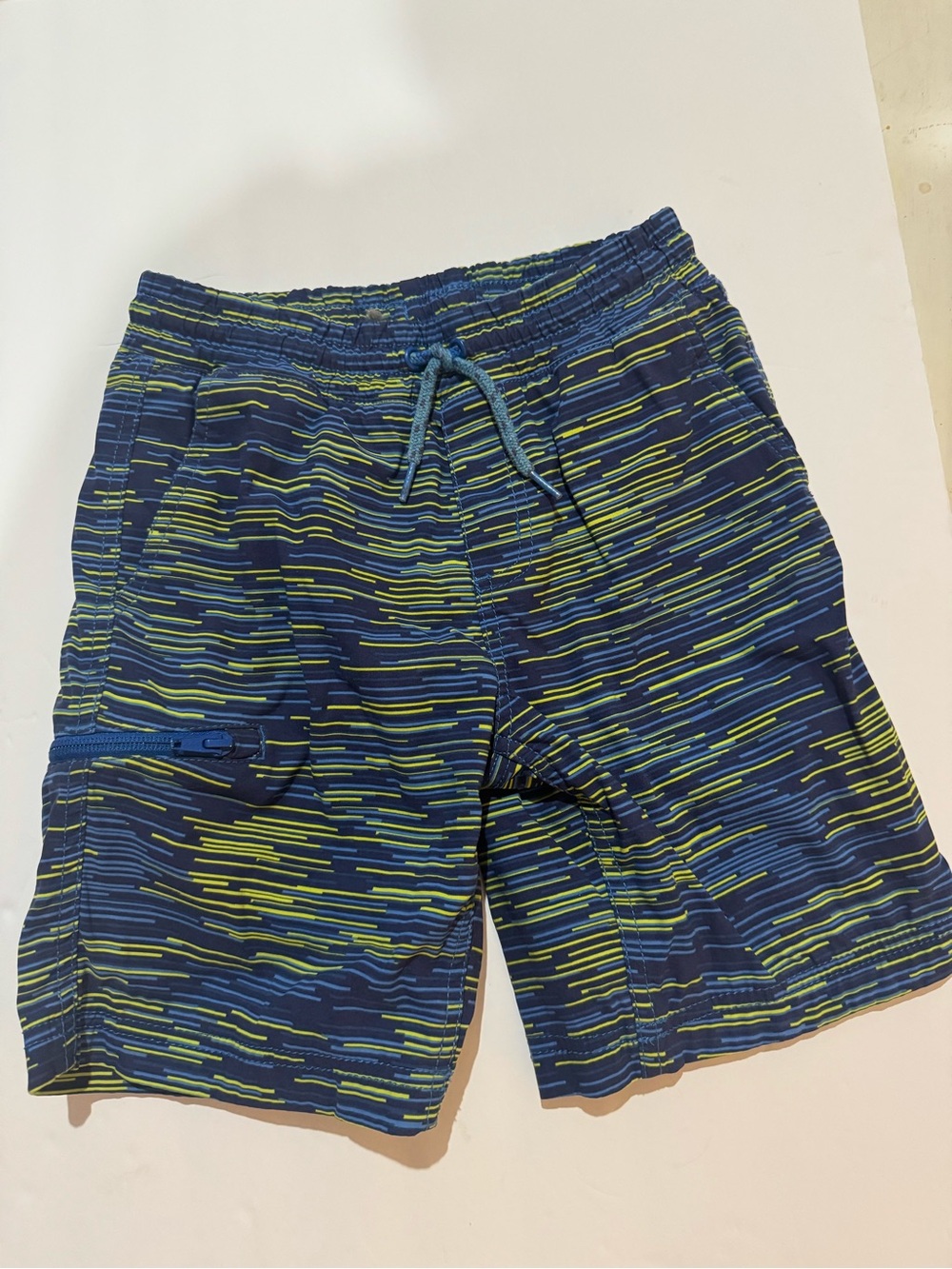 Eddie Bauer Navy and Lime Patterned boys Shorts